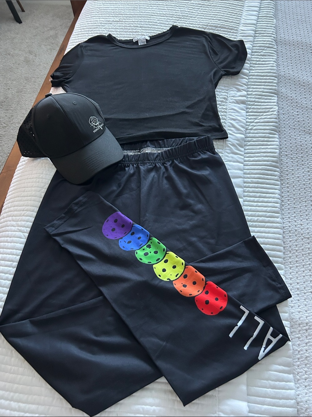 “Bring the paddle” Pickleball Leggings, Tee, & Hat Bundle